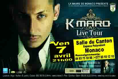 Le concert de K'maro à Monaco